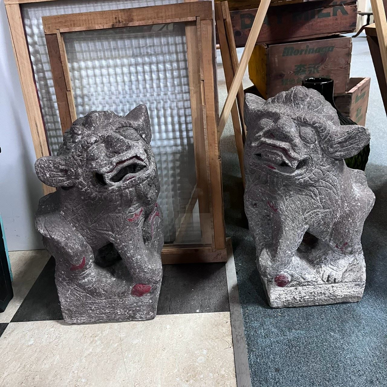 Japanese / Taiwanese antique Komainu 日本/台灣古件狛犬